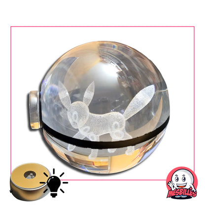 Bille Noctali Pokémon 50 mm Fond Plat