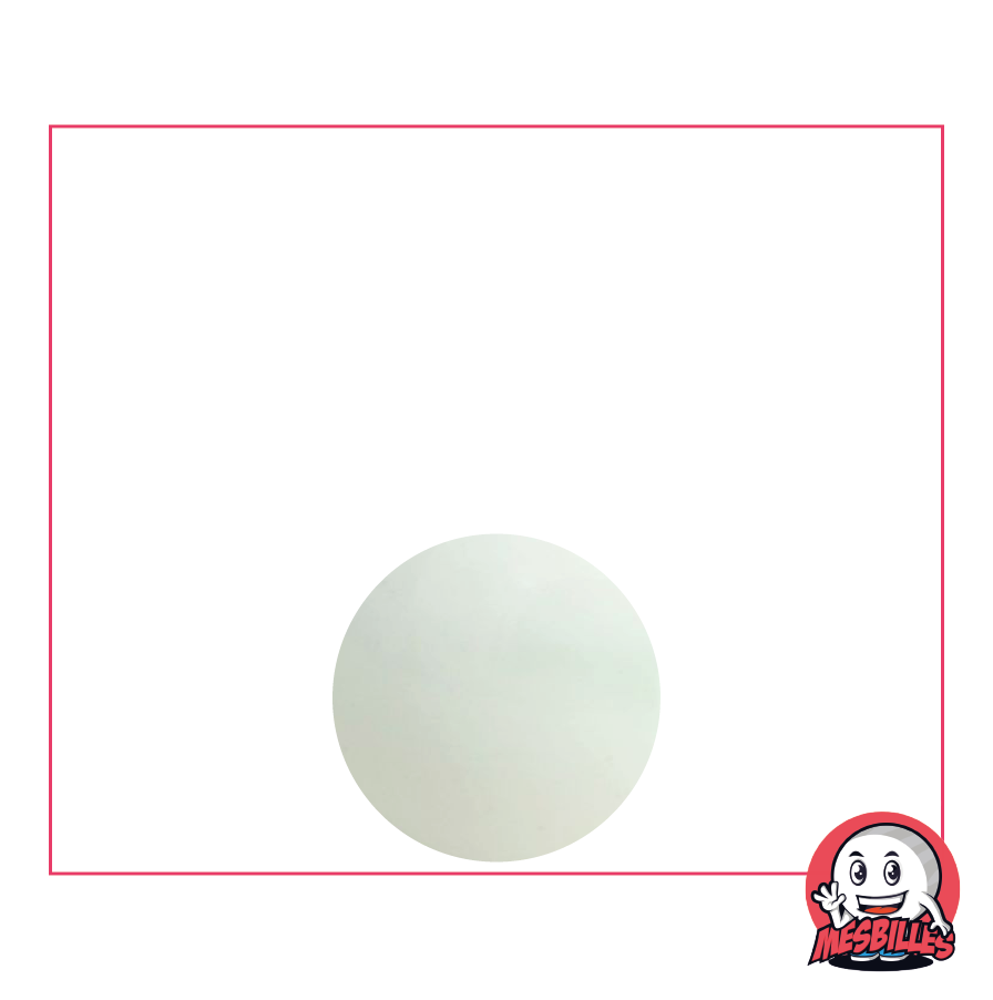 Pearl Bead Opaque 14 mm - Shiny White Marbles - My-Glassmarbles