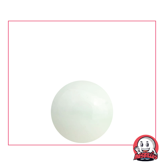 Pearl Opaque Bead 16 mm - Shiny White - My-Glassmarbles