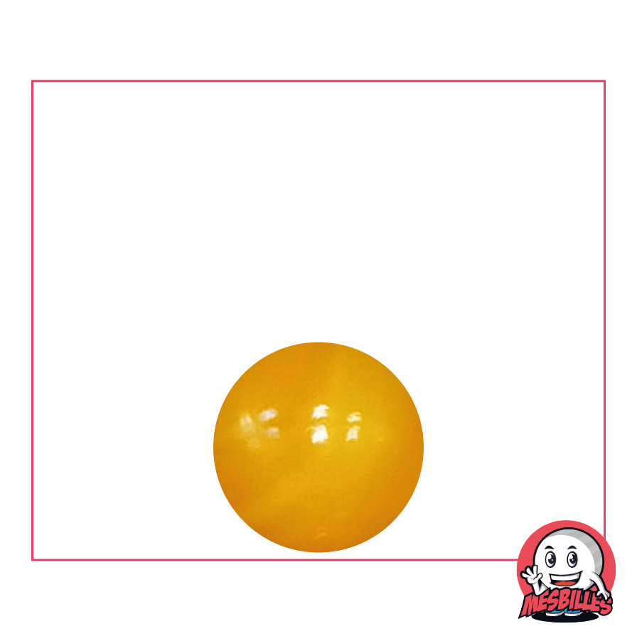 Marble Pearl 14 mm - Vibrant Orange Opaque Glass - My-Glassmarbles