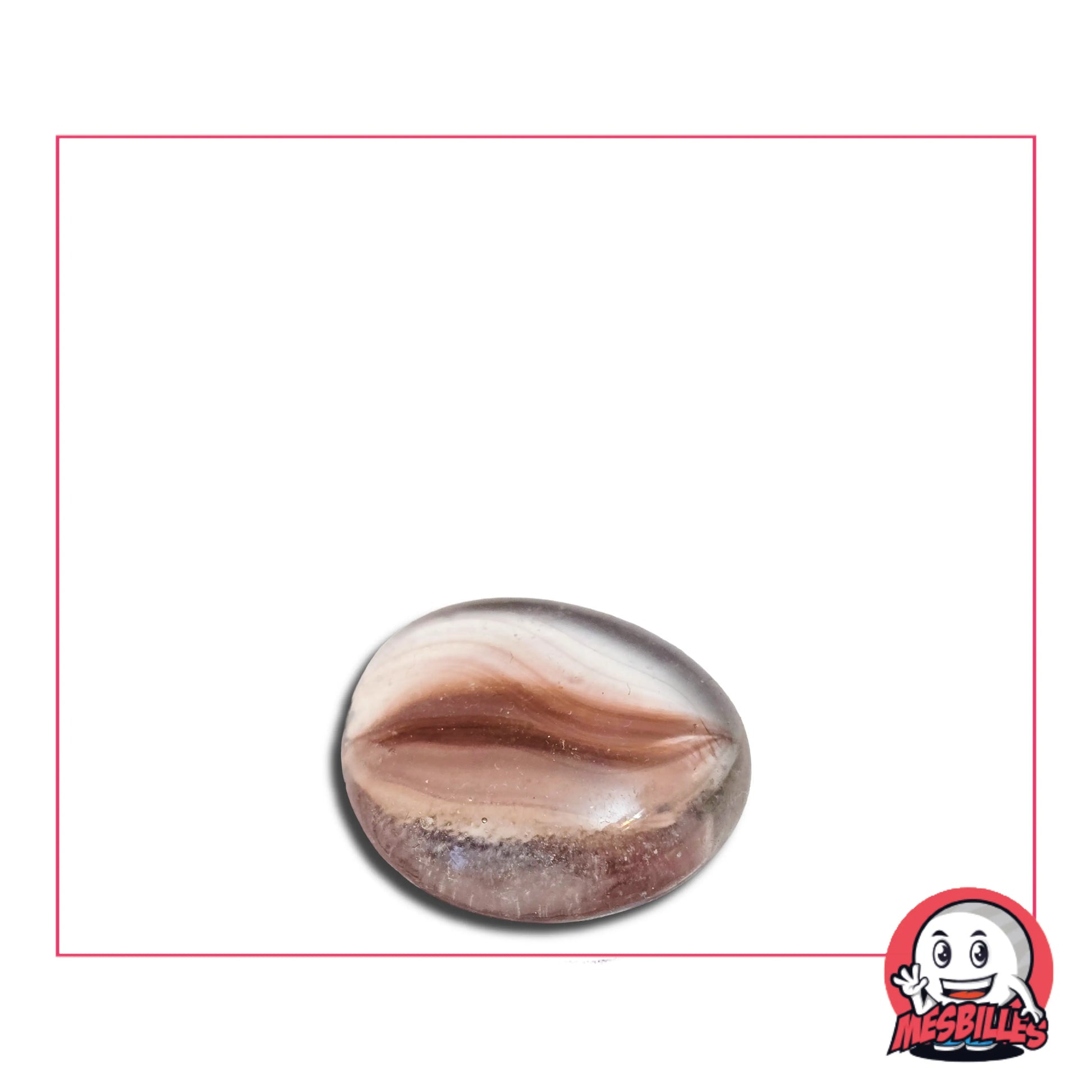 Cette bille Bille Plate Froissé Violet 18 mm est également nommée Bille Galet en Verre, elle est utilisée pour Jouer, Décorer ou Collectionner. Découvrez la bille plate froissé marron : une pièce unique en verre cristal translucide entrelacée de fils marron. Parfaite pour les collectionneurs avides de rareté et d'originalité !