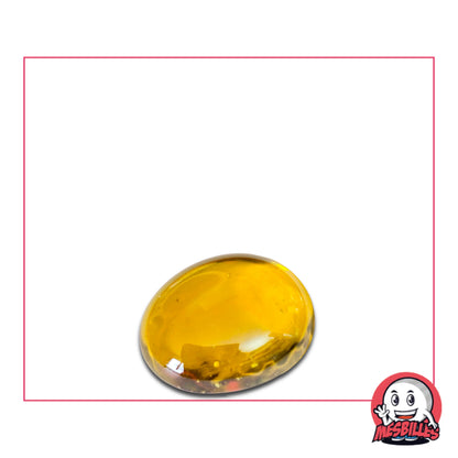 Cette bille est également nommée Bille Galet en Verre, elle est utilisée pour Jouer, Décorer ou Collectionner. Bille Plate Irisée Jaune : aussi éclatante qu'un soleil radieux dans un ciel d'été