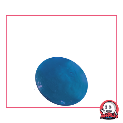 1 Flat Marble Soft-Translucent Blue 30 mm