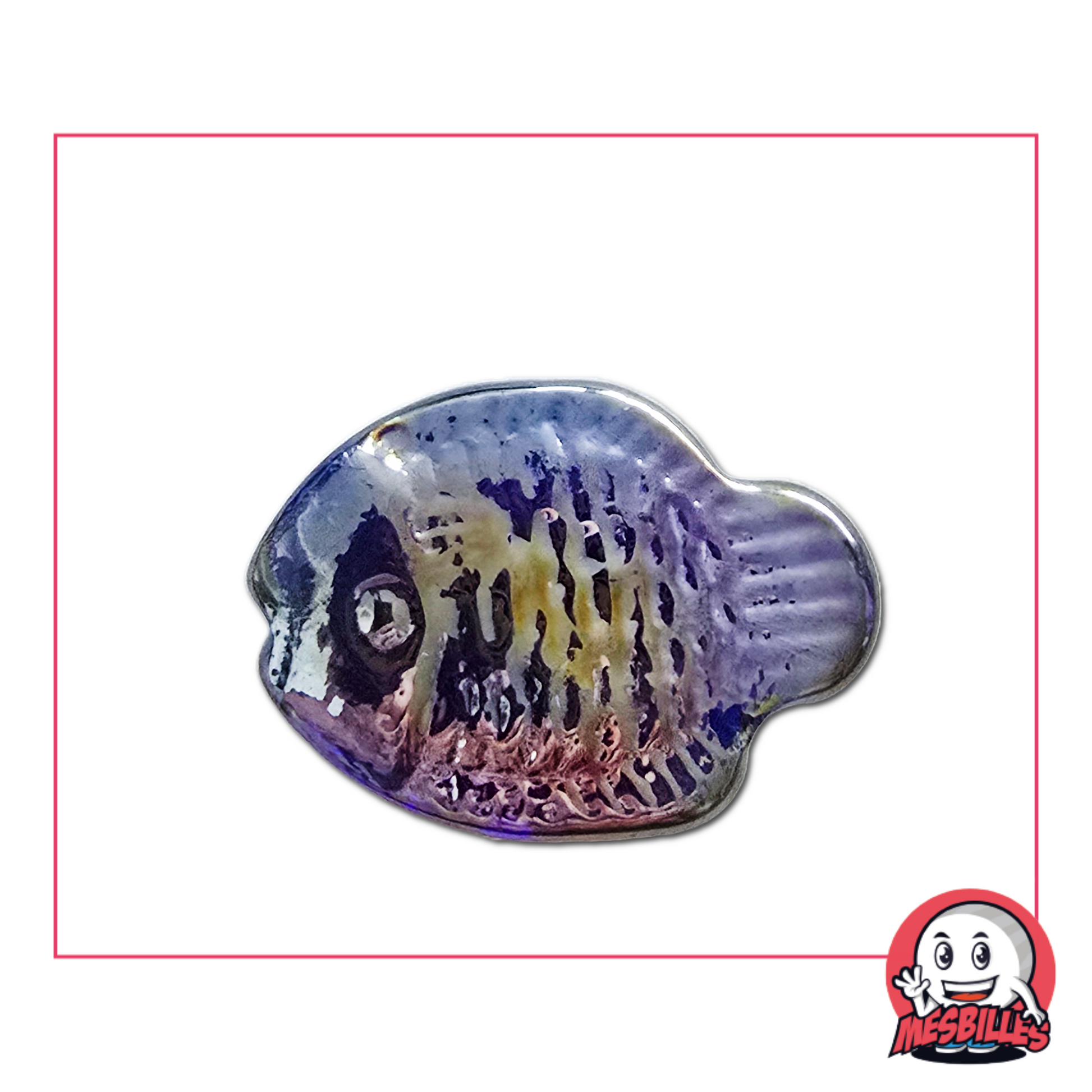 My-Glassmarbles brings you this Translucent Glass Marble in Midnight Blue : the Marble Koi Fish.
