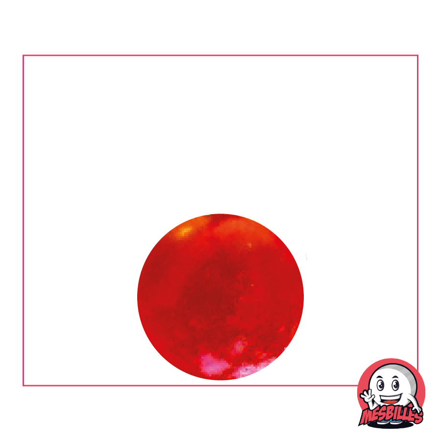 25 mm Glass Marble Rose Flou | Pink Softness for Marbles Bags