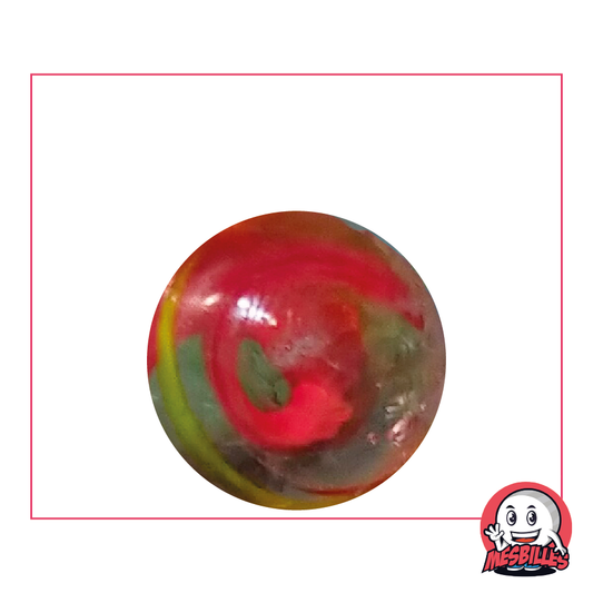 25 mm Red Tortilla Marble, the brilliance of a red chilli pepper in the shape of a marble