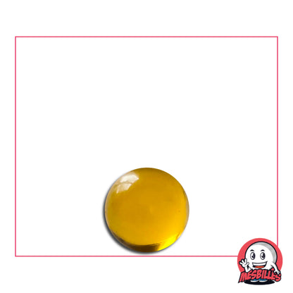 Mini Bille de 8 mm est en Cristal de Bohême de couleur Ambre Translucide.