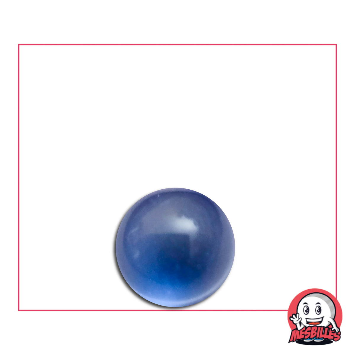 Cette Mini Bille de 08 mm est en Cristal de Bohême et elle est de couleur Bleu Translucide.