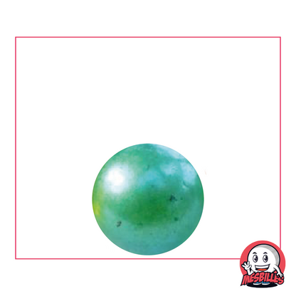 Green Fuzzy 16 mm Glass Marble | A Softness for Marbles Bags