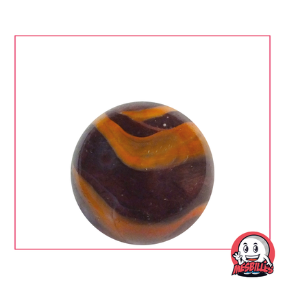 25mm Parma-Orange Marble | Fête des Couleurs en Mouvement - My-Glassmarbles