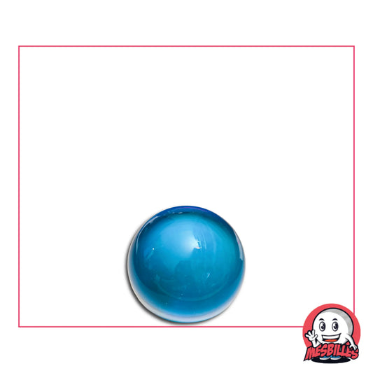 Billes en verre de Bohême loupe bleu 12 mm translucides avec reflets lumineux
