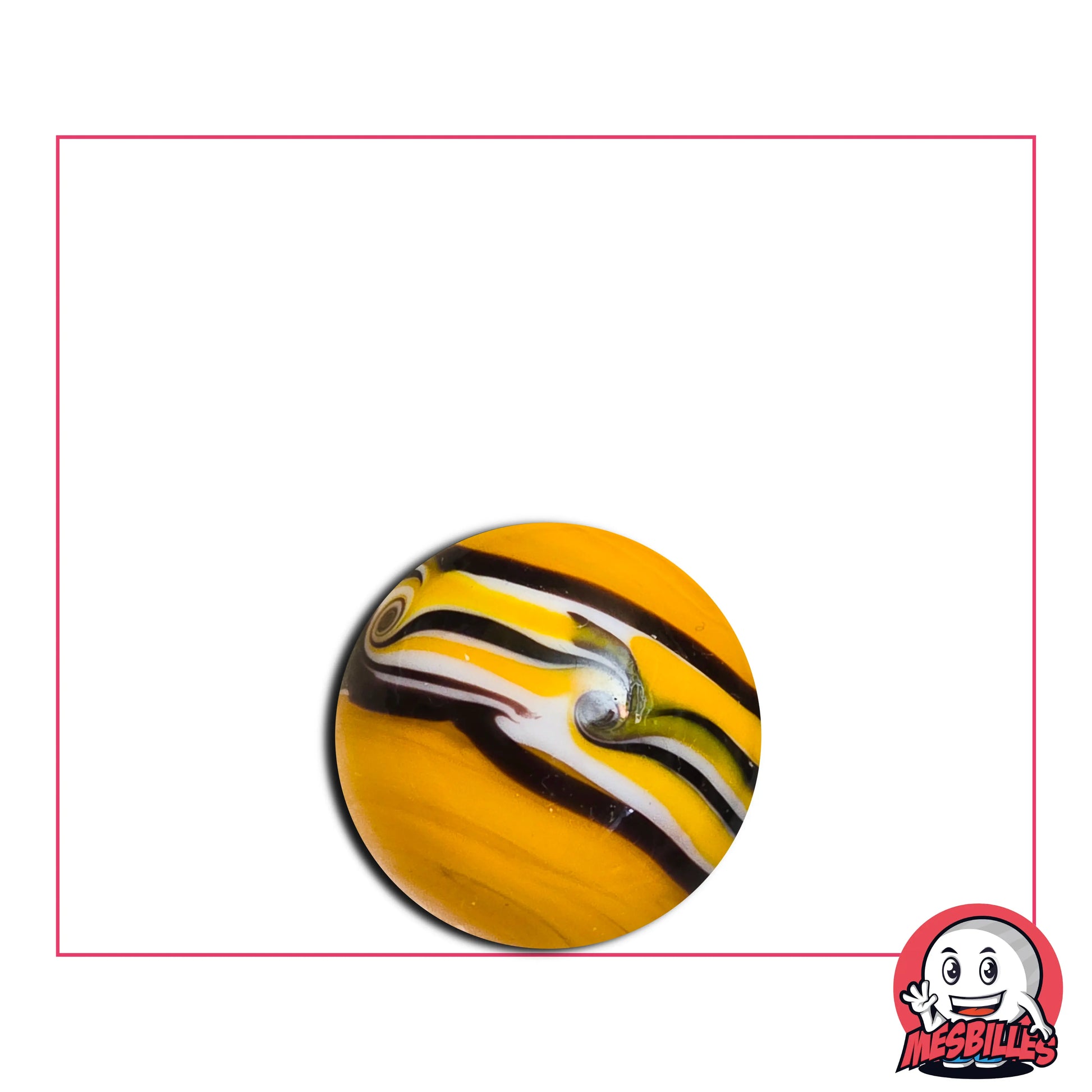 Plongez dans la Vague de Collection  Hawaï et embarquez pour Hawaï avec notre Bille d'Art Hawaï Orange, pour les Collectionneurs qui Aiment la Chaleur