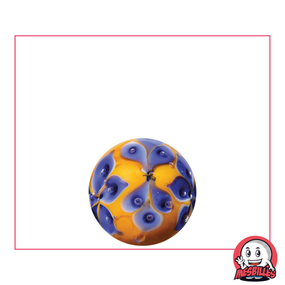 1 Marble Art Crown Flower Orange 16 mm