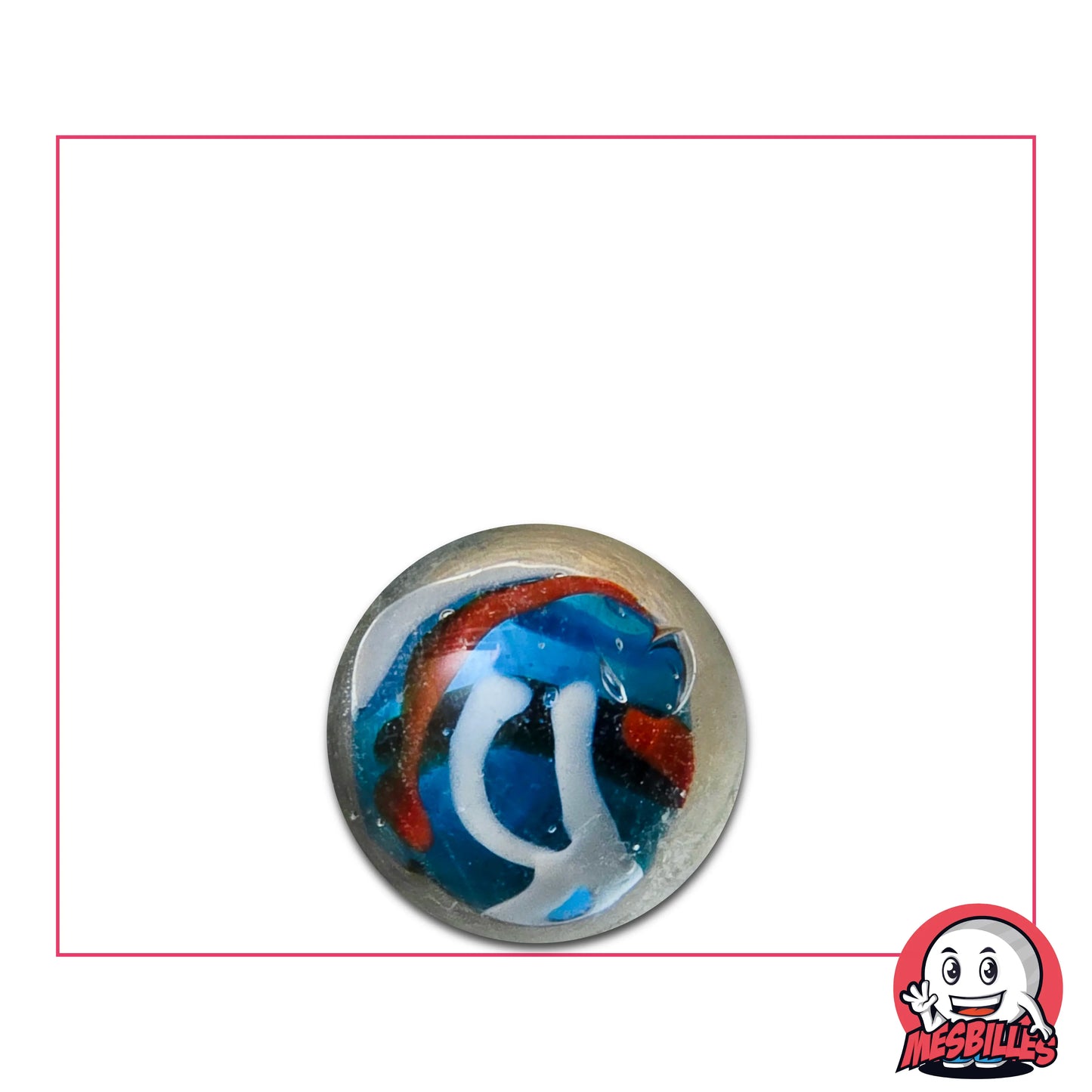 Bille d'Art Créative Bleu, bille de 16 mm