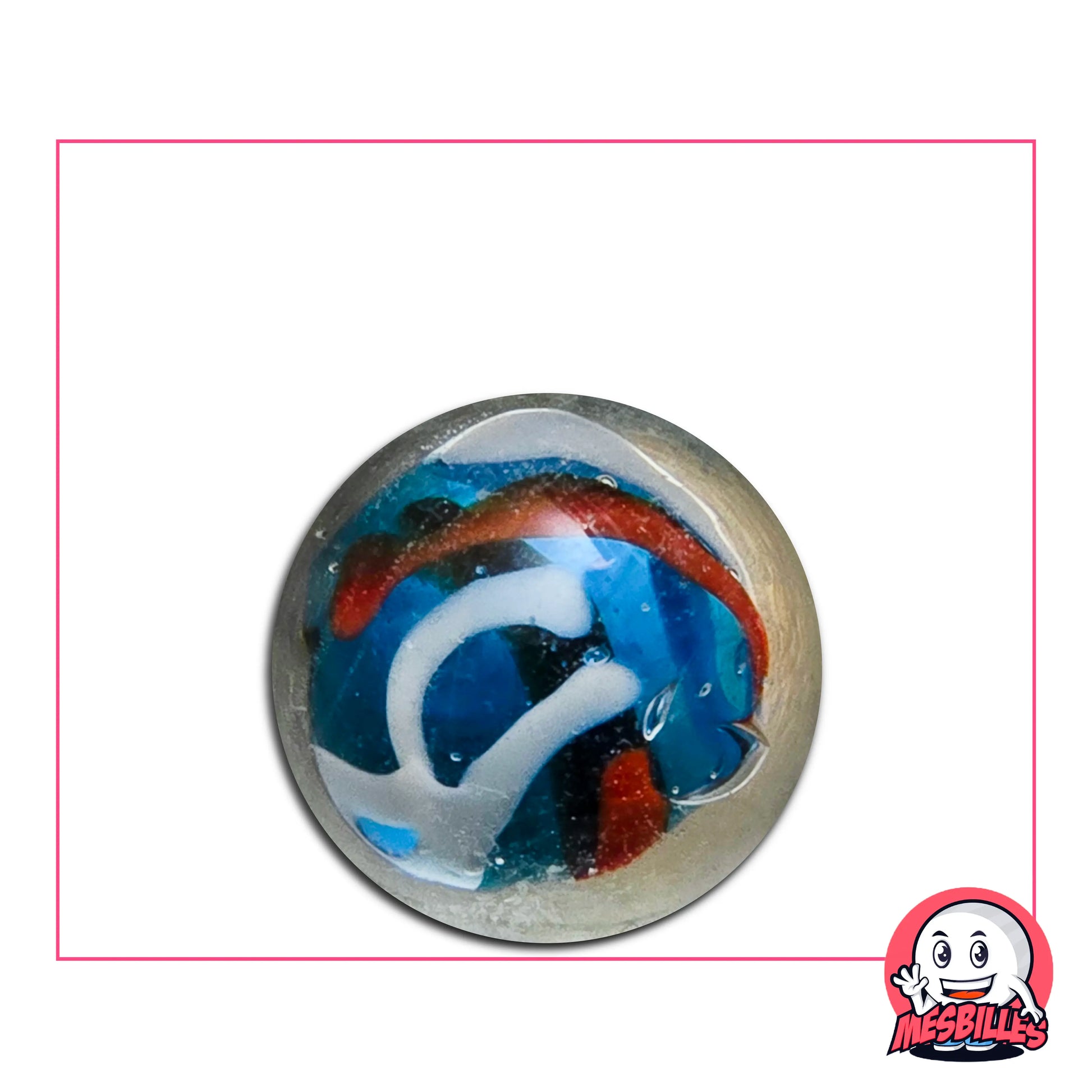 La Bille d'Art Créative Bleue une idée pour Colorer de Joie les Jeux de Billes.