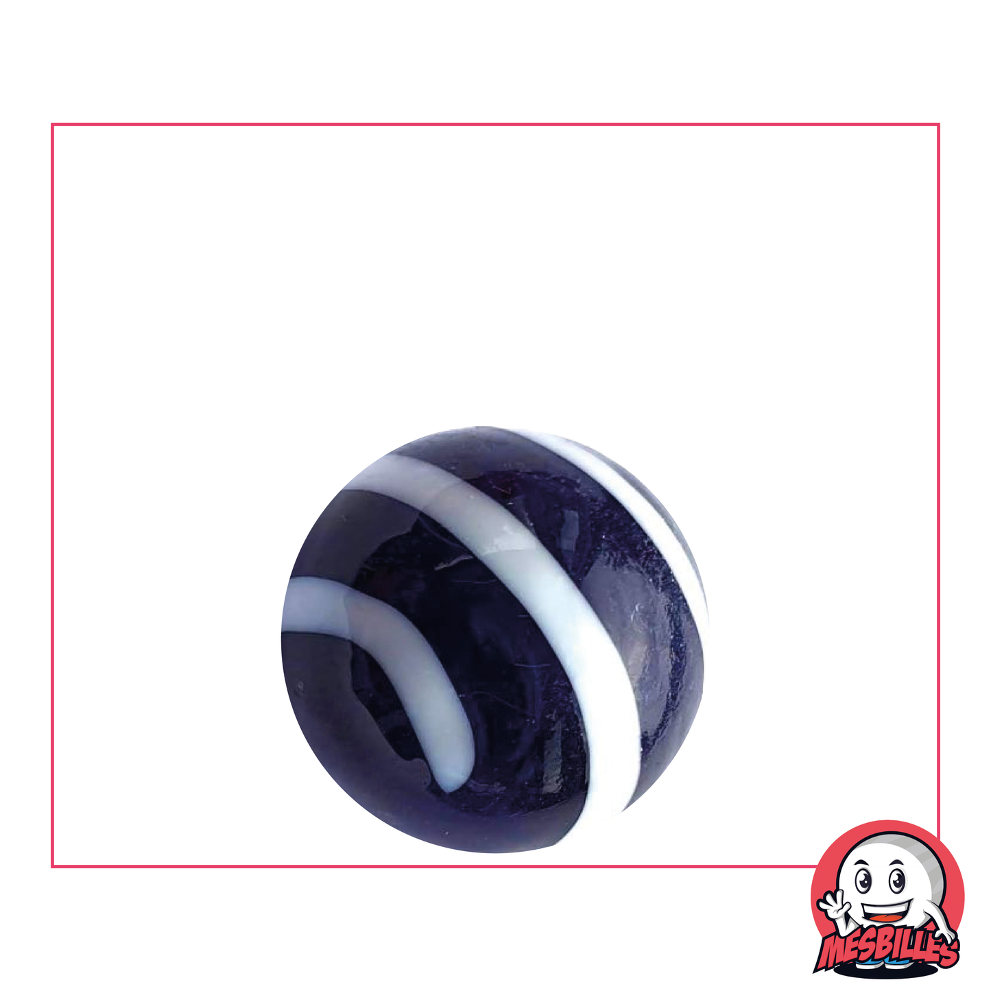 1 Marble Dark Blue Equinox Art 22 mm