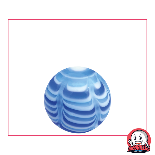 1 Marble Art Hot Air Balloon Blue 25 mm