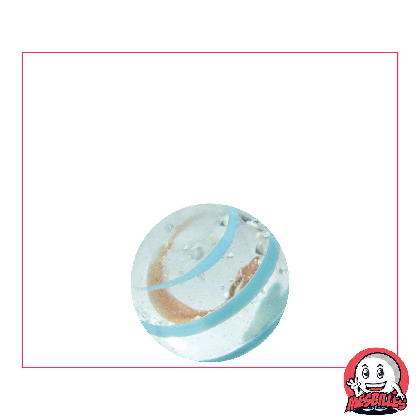 1 Marble Art Tourbillon Phosphorescent Light Blue 16 mm