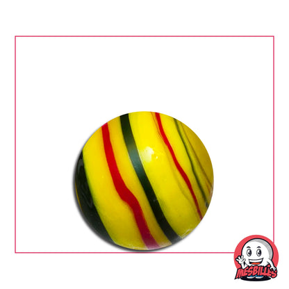 Avec la Bille d'Art Équinoxe Jaune vous tenez le Soleil de Minuit dans vos Mains.