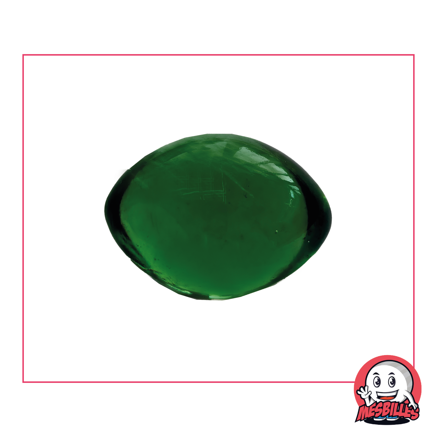 1 Green Rugby Marble