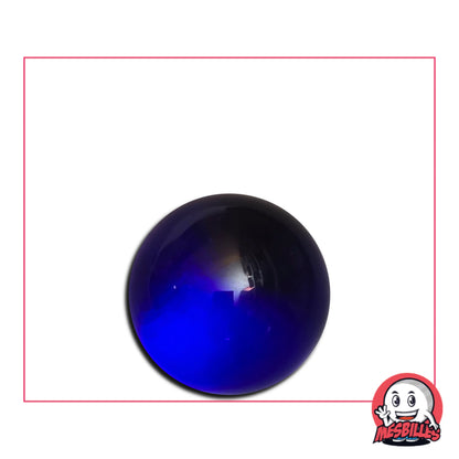 Petit Calot Loupe Bleu-Nuit , bille en verre de bohème de 20 cm