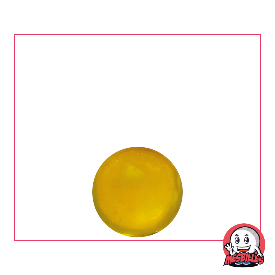1 Yellow Soft-Translucent Marble 10 mm