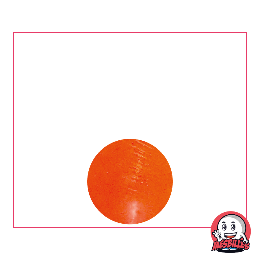 1 Orange Soft-Translucent Marble 14 mm