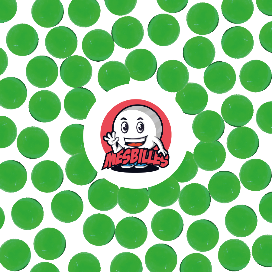 1 Green Soft-Translucent Marble 14 mm