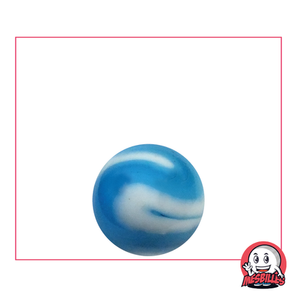 Marble Marseille 16 mm Blue Marble with the colours of Marseille Football