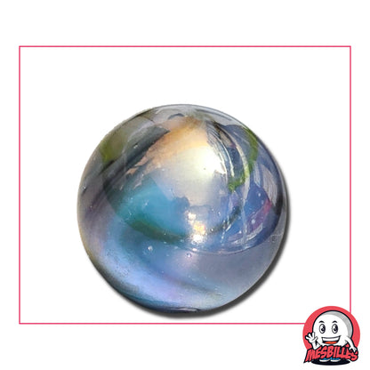 Bille Orage opaque et brillante de couleur nacrée 35 mm - MesBilles