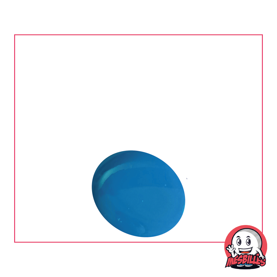 1 Flat Marble, Light Blue 18 mm