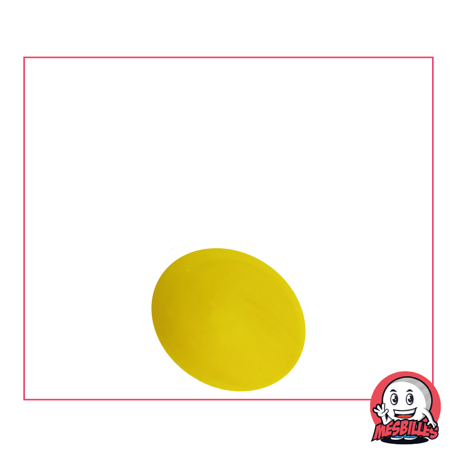 1 Flat marble 18 mm Yellow Pearl