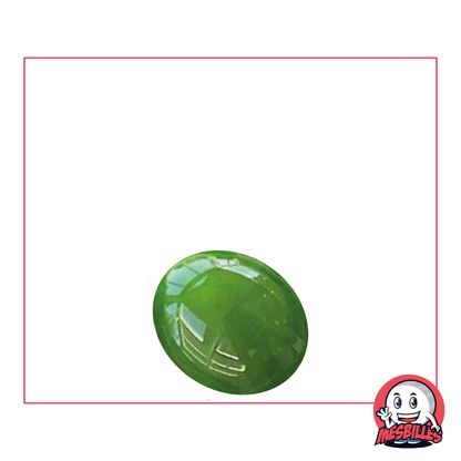 1 Flat Marble Dark Green Pearl 18 mm