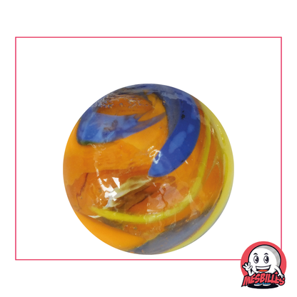 Marble Speedy Orange 35 mm, Even the Light Doesn't Catch - My-Glassmarbles