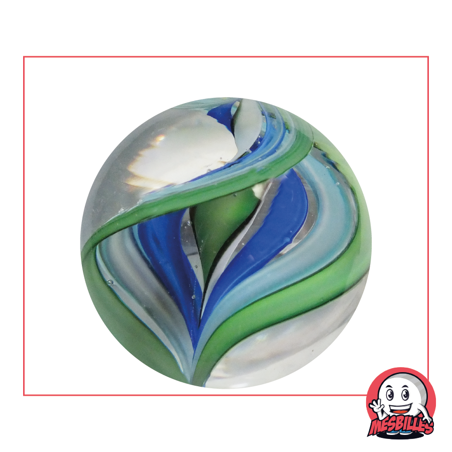 1 Spiral Art Marble 40 mm