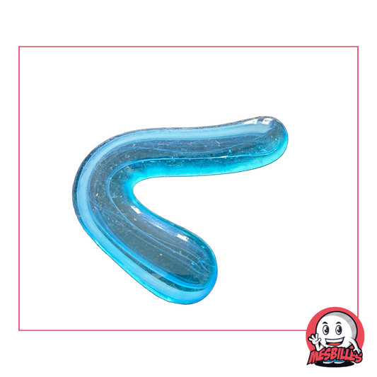 Flat Marble Virevolte blue - Unique and delicate shape in glass