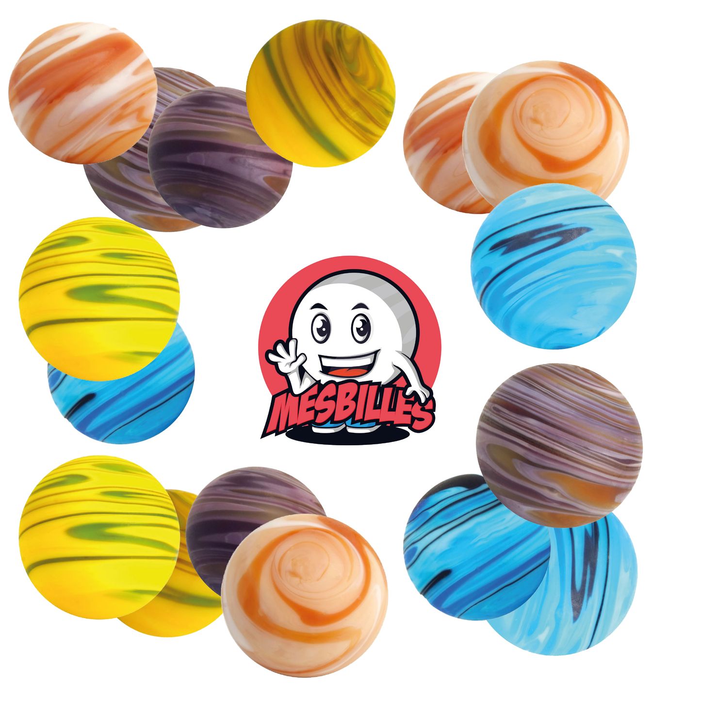 1 Marble Art Sandstorm Yellow 16 mm