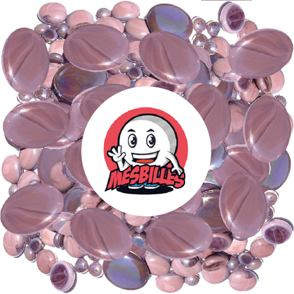 Want to add a touch of the ocean to your decor? Opt for our translucent purple Chinese Flat Marbles. These decorative glass Flat Marbles are real waves of freshness for your spaces. Elegant, refreshing and... simply beautiful!