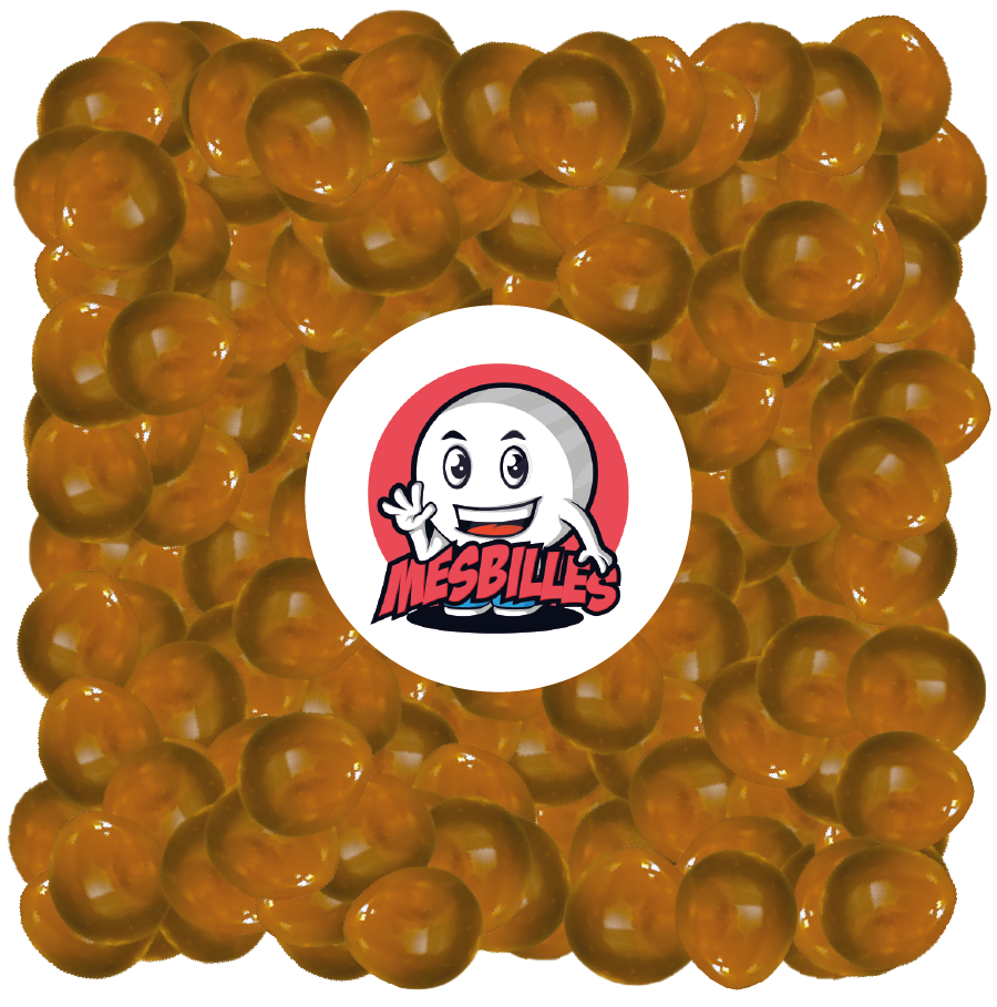 1 Flat Marble Soft-Translucent Amber-Night 18 mm