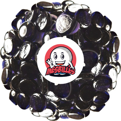 1 Flat Marble Soft-Translucent Night Purple 18 mm