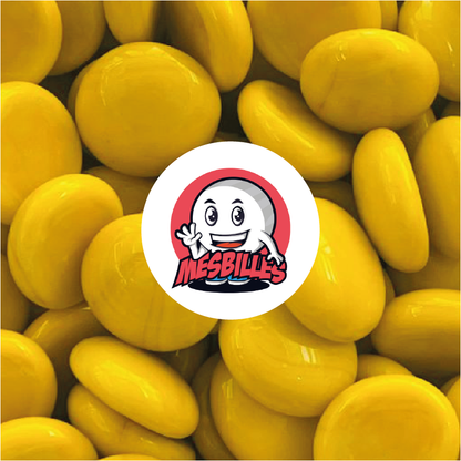 1 Flat marble 18 mm Yellow Pearl