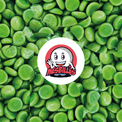 1 Flat marble 18 mm Green Pearl