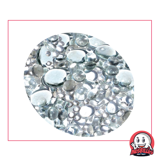 Crystal Clear and Shiny Translucent Flat Marbles 12mm-30mm