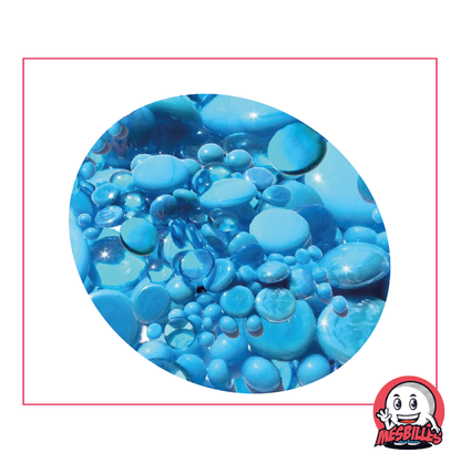 Blue Turquoise Shiny Opaque Glass Marbles 12 mm to 30 mm