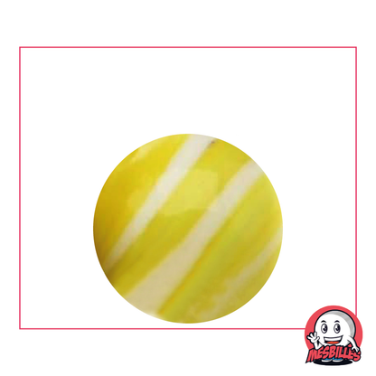 1 Yellow and White Equinox Marble 25 mm