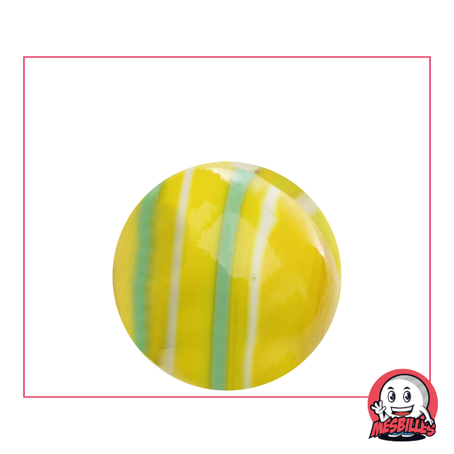 1 Yellow and Green Equinox Marble 25 mm