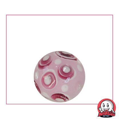 1 Pink Bubble Art Marble 22 mm