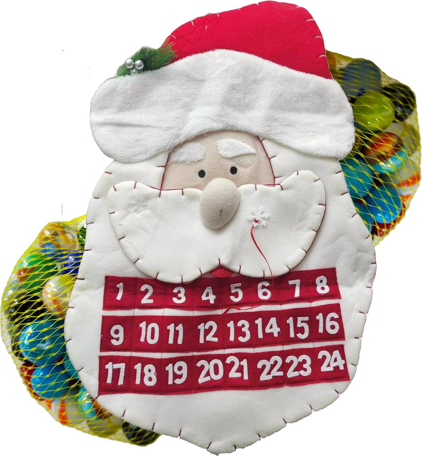 Advent calendar: 48 Marbles, Limited edition Santa Claus calendar
