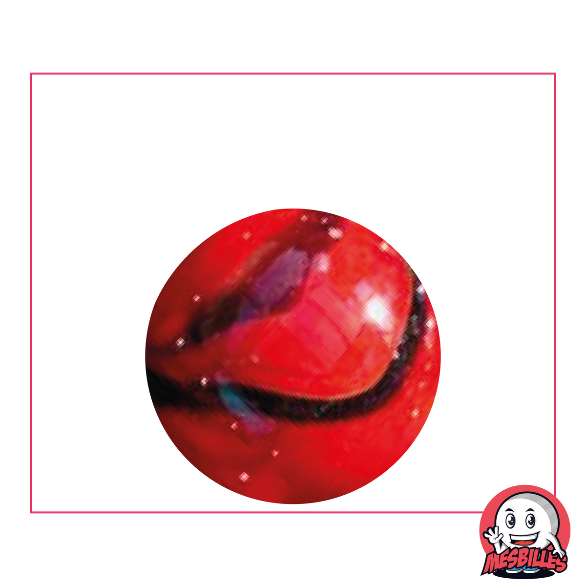 Marble Factory Ladybug marble ladybug 25 mm in Red glass | the Opaque shine of the Collections ...