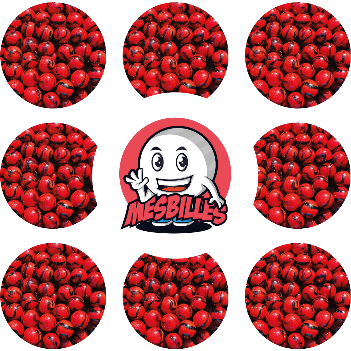 Marble Factory Ladybug marble ladybug 25 mm in Red glass | the Opaque shine of the Collections ...